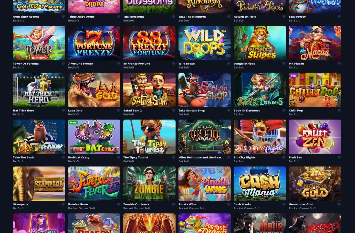 Pelican Casino mobile Spieloberfläche auf dem Smartphone